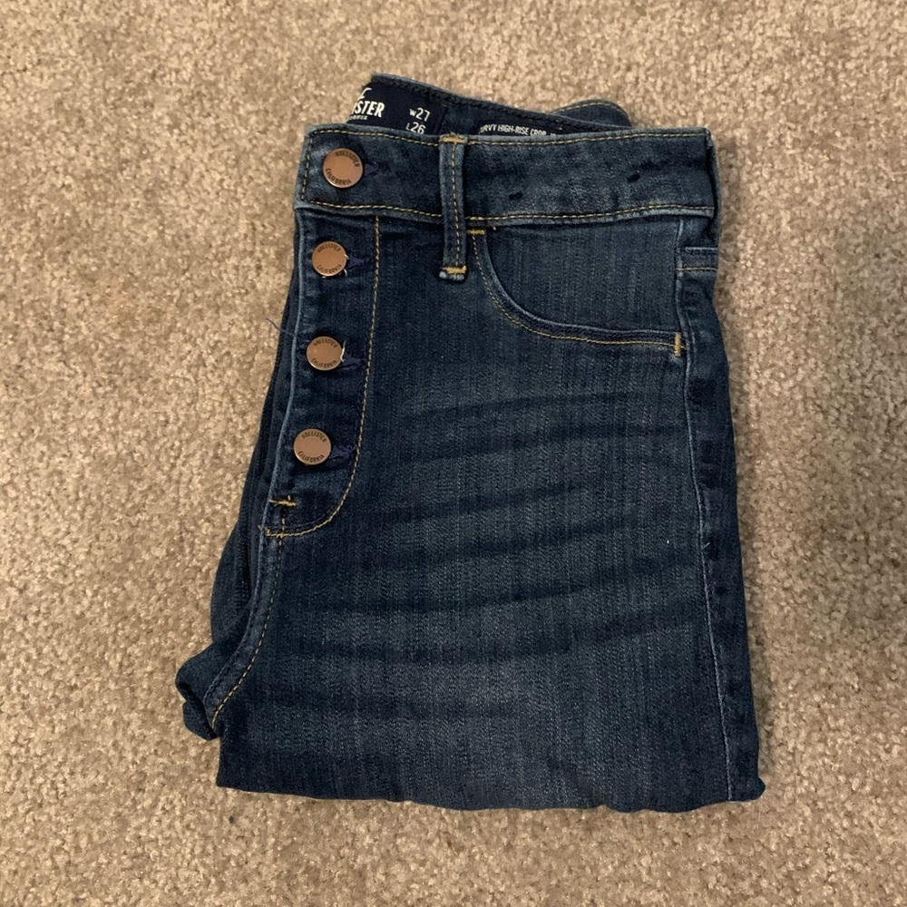 Hollister curvy high rise crop Jean legging 5R